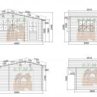 Facades chalet en bois derby 13 5m stmb construction