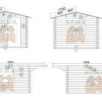 Facades chalet en bois faro 12m stmb construction