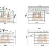 Facades chalet en bois faro 9m stmb construction