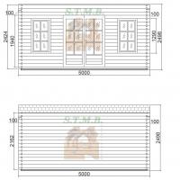 Facades chalet en bois torino 20m stmb construction