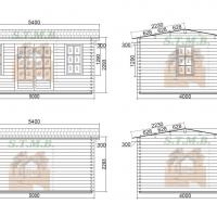 Facades chalet en bois verona 20m stmb constructioin