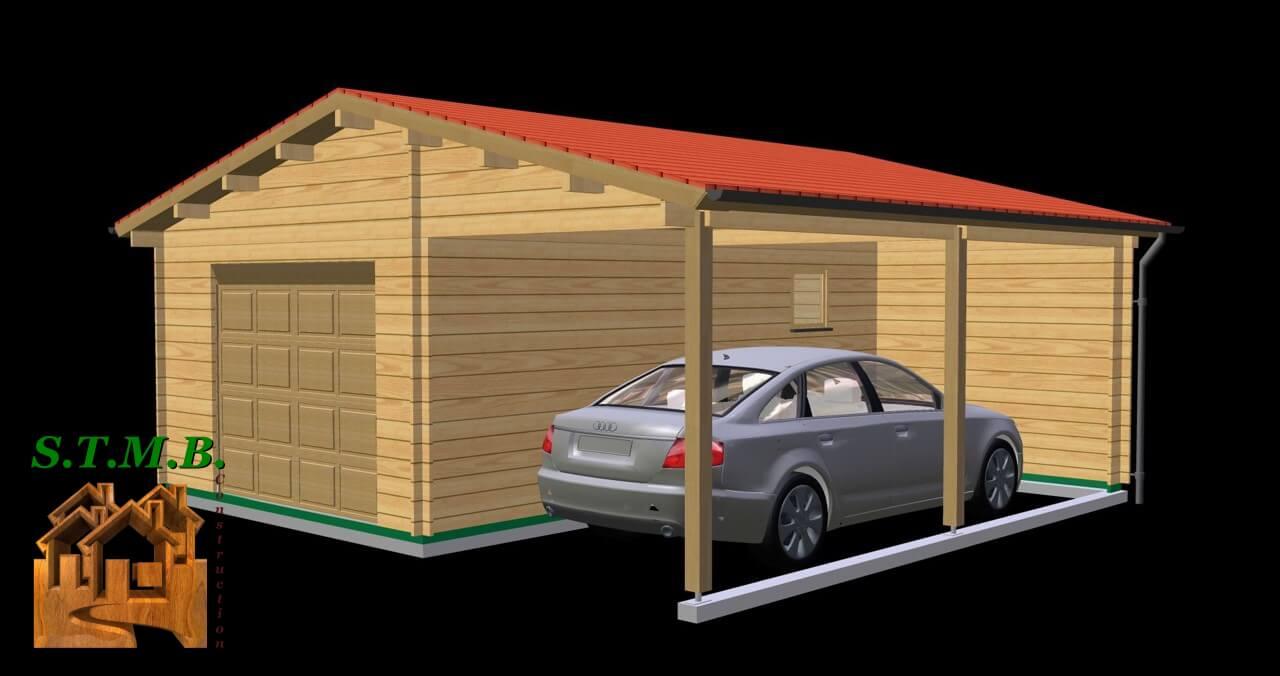 Garage bois abri aubiat 41m stmb construction 1