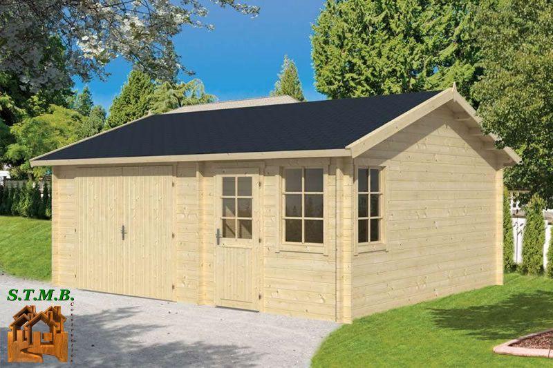 Chalet en bois avec garage - STMB Construction