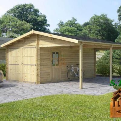 Garage en bois carport grenoble 36m stmb construction