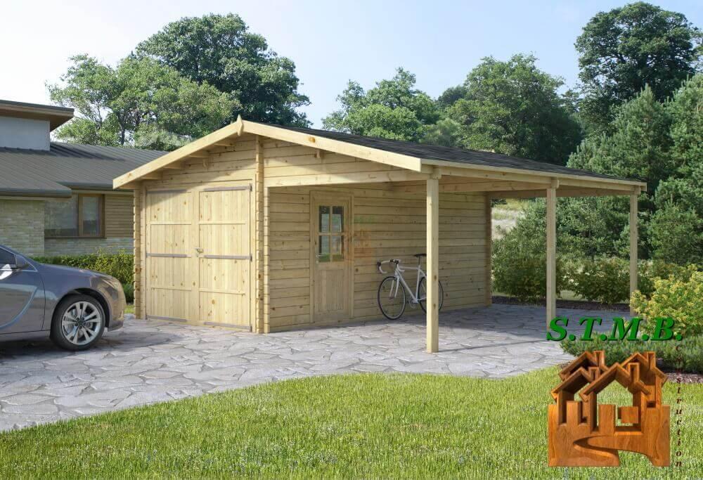 Garage en bois carport grenoble 36m stmb construction