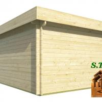 Garage en bois ketta 20m stmb construction
