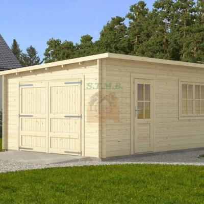 Garage en bois modern 24 stmb construction