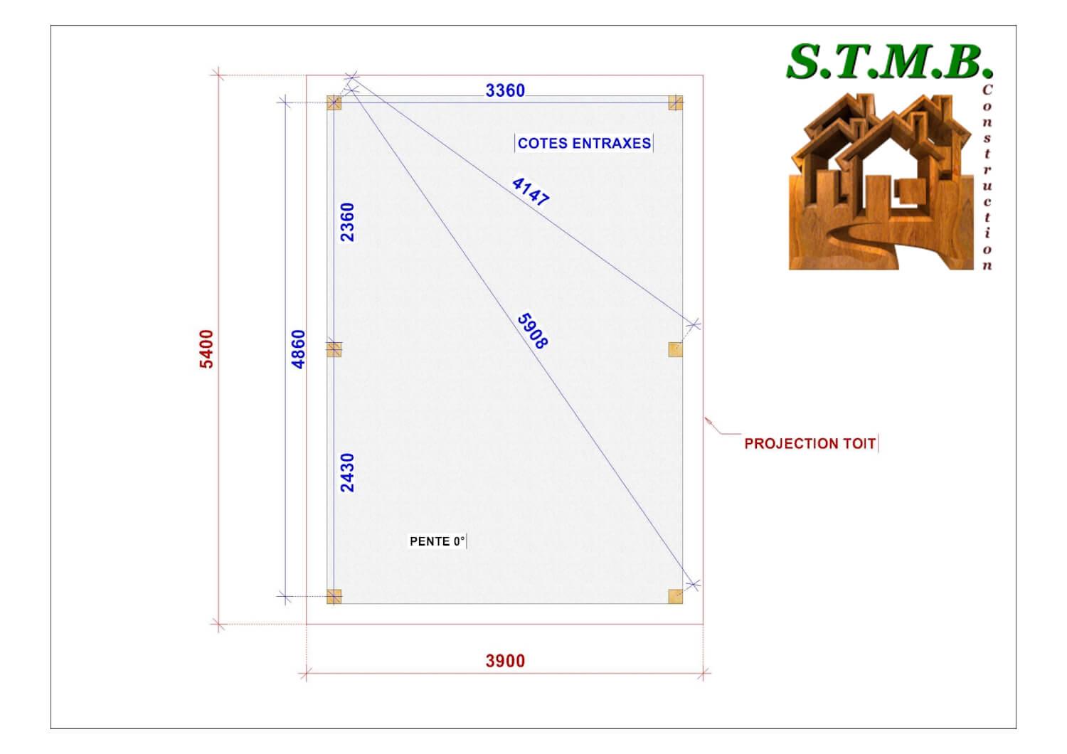 Implantation pergola bois 1023 stmb construction