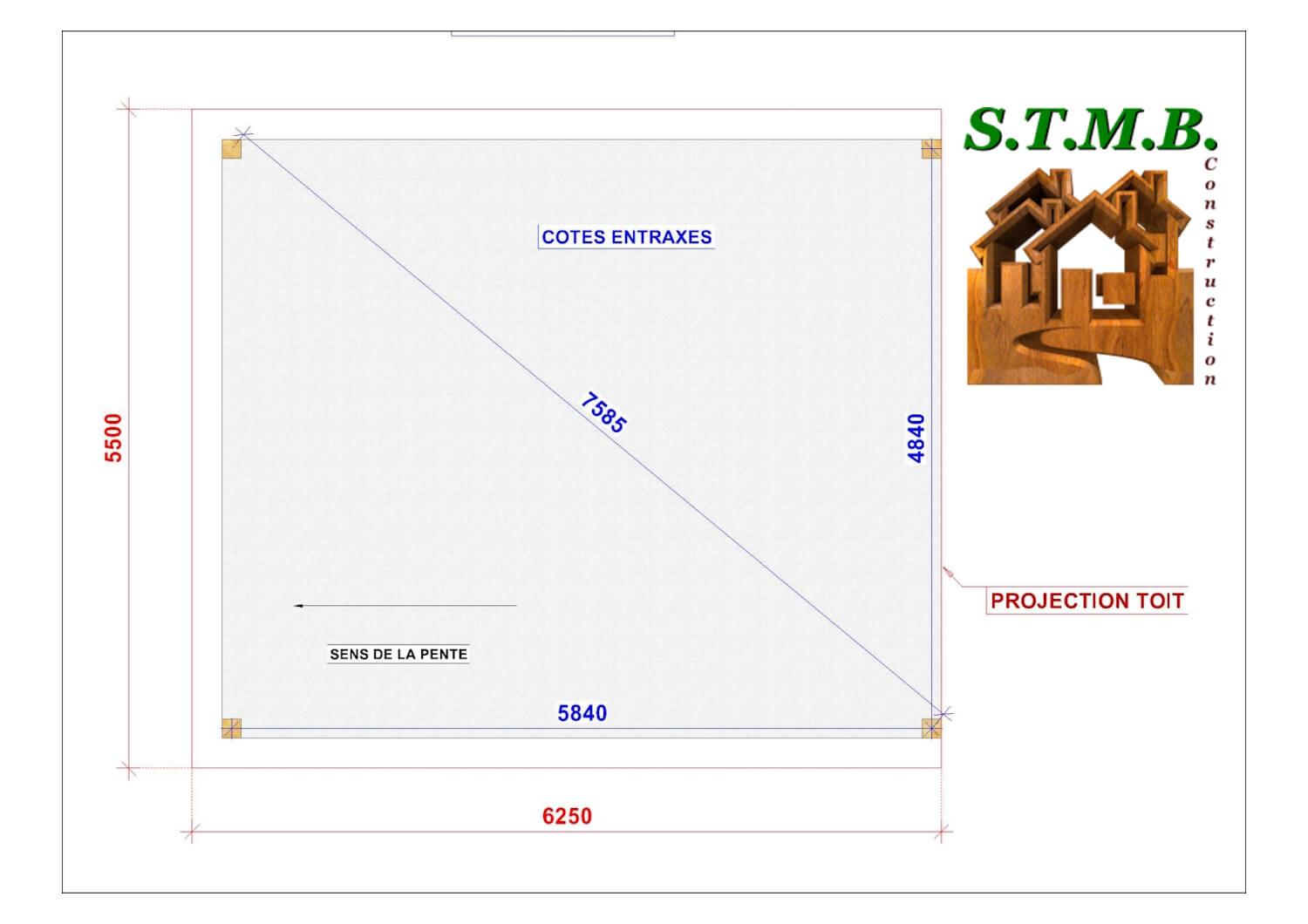 Implantation pergola en bois 1015xl stmb construction