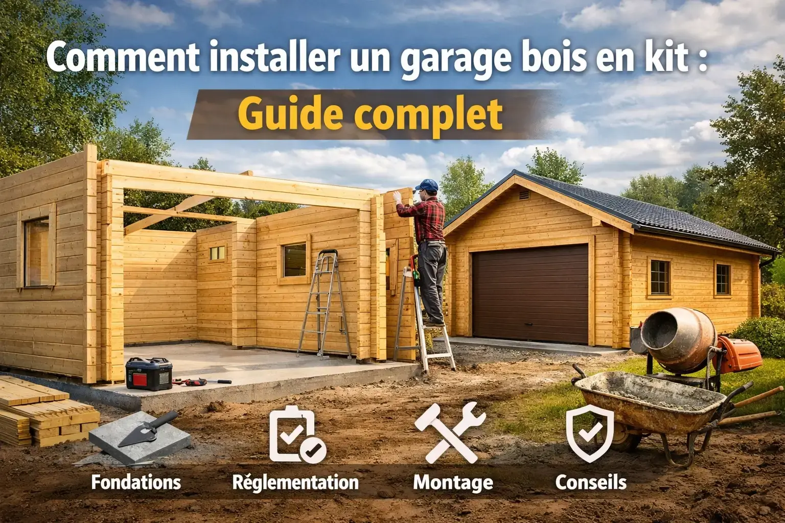Installer garage bois en kit guide complet