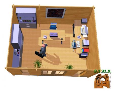 Int 2 bureau jardin bois stmb construction