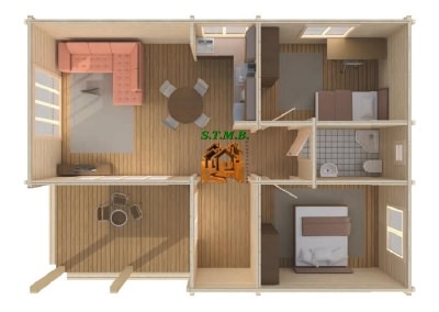 Int chalet en bois habitable maison bois stmb construction