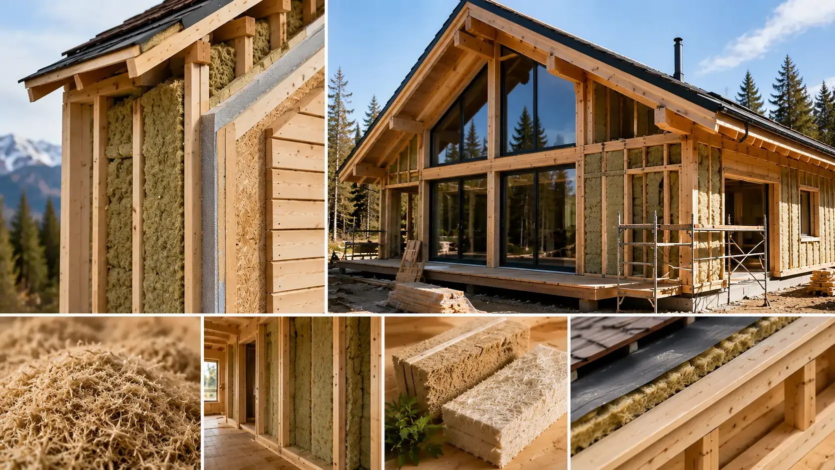 Isolation thermique d’un chalet en bois avec matériaux écologiques et détails de construction pour un confort 4 saisons STMB Construction