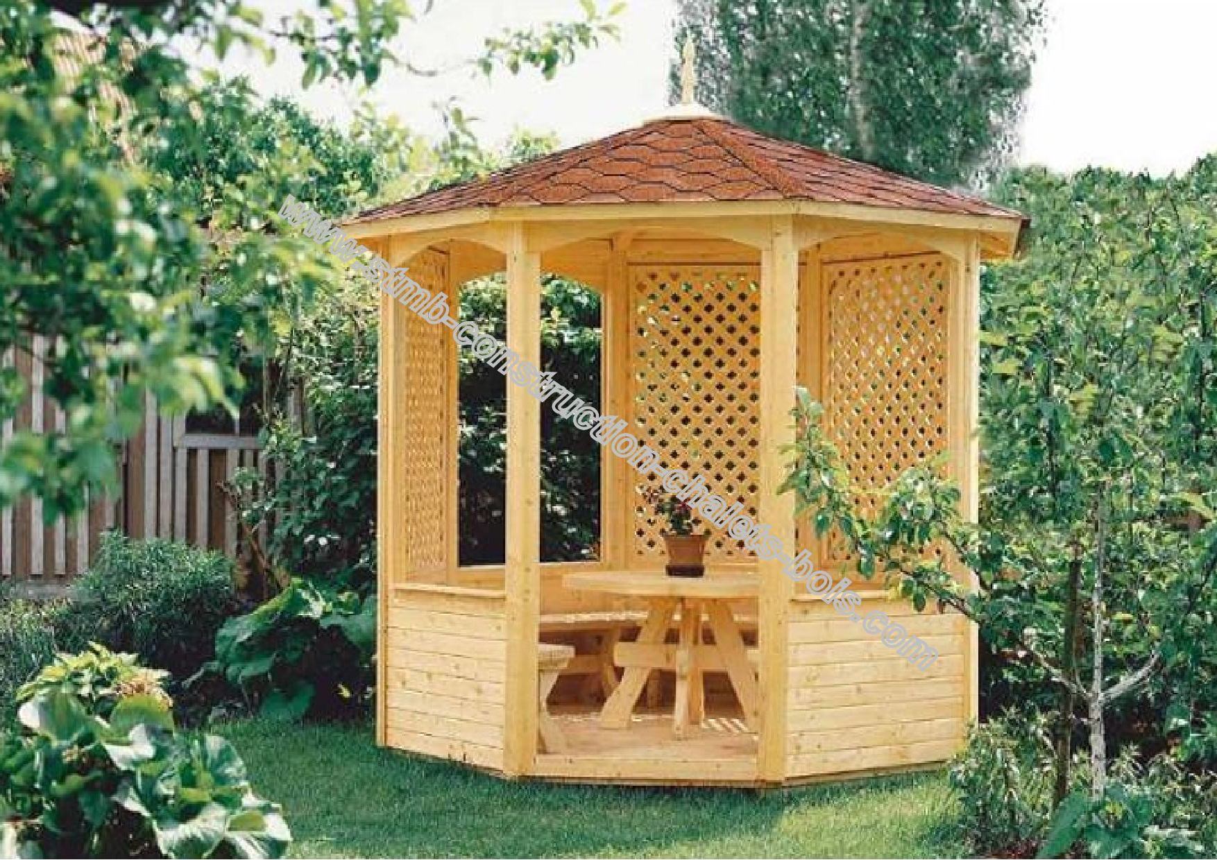 Kiosques et Gloriettes en bois sur mesure - STMB Construction