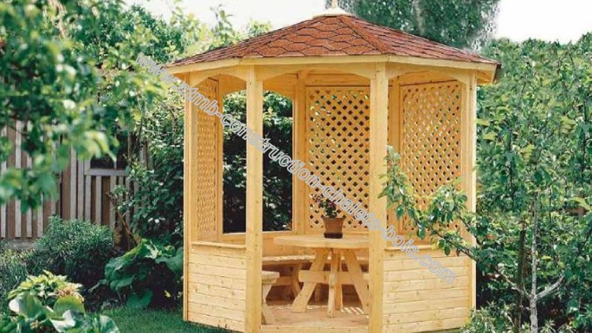 Kiosques et gloriettes en bois