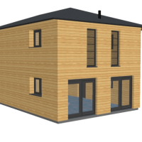 Maison bois 120 etage stmb construction png