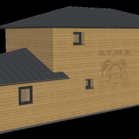 Maison bois etage garage 120m2 stmb construction