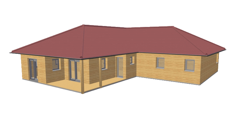 Maison en bois 130 stmb construction