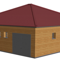 Maison en bois 49m2 garage stmb construction