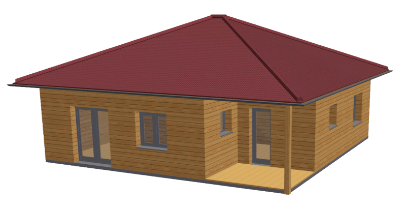 Maison en bois 49m2 stmb construction 1