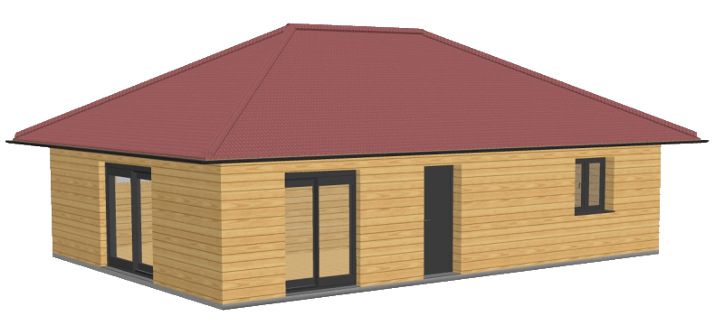 Maison en bois 72m2 stmb construction 3