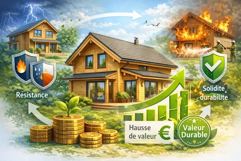 Maison en bois durable et resistante forte valeur patrimoniale