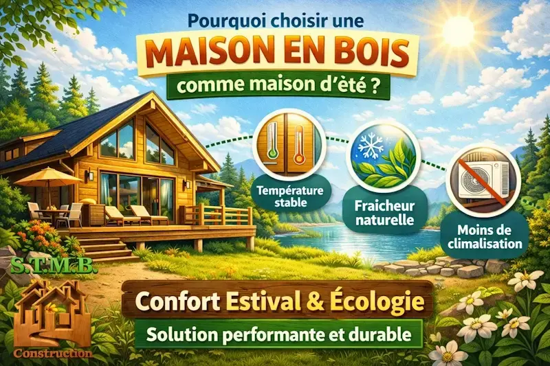 Maison en bois ete confort thermique naturel et construction ecologique durable
