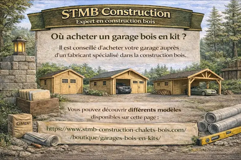 Ou acheter garage bois en kit stmb construction webp
