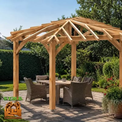 Pergola bois 4 pans 1061 amenagement jardin stmb construction webp