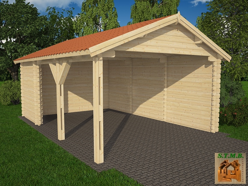 Carport en bois THUYA 22  
