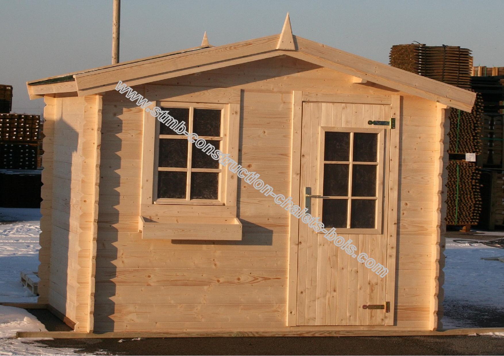 Constructeur abri de jardin bois en kit 28mm