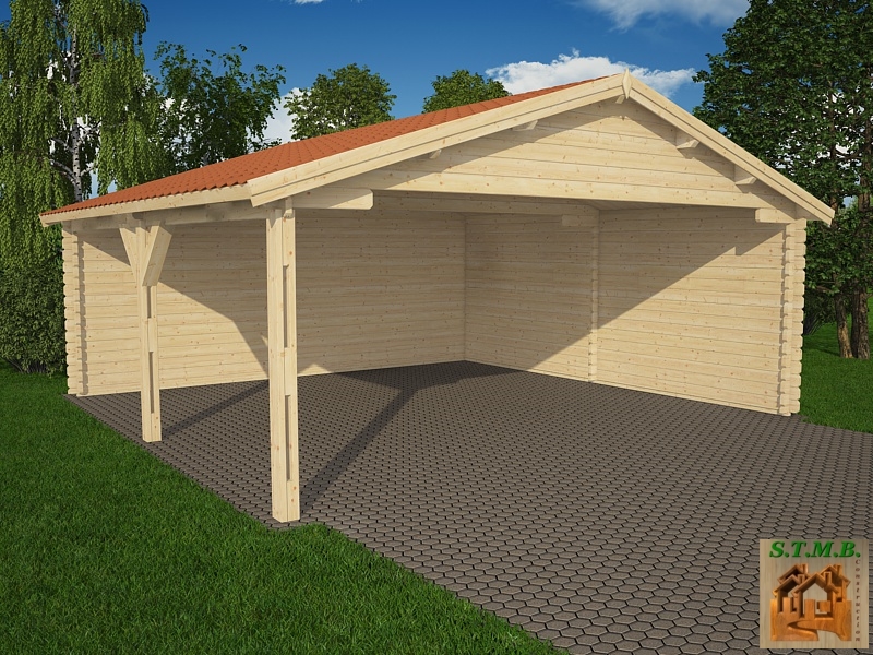 Carport en bois SORBIER 35  