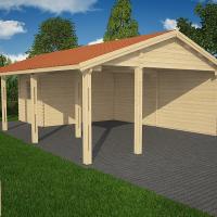 Ph1 kit abri voiture bois pecher 32m 44mm
