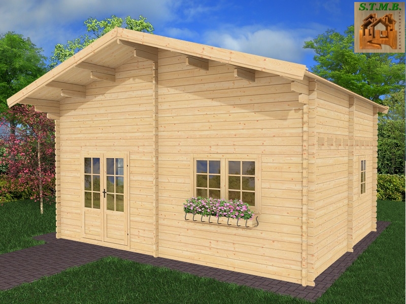 Chalet en bois mezzanine PEUPLIER 30 M  