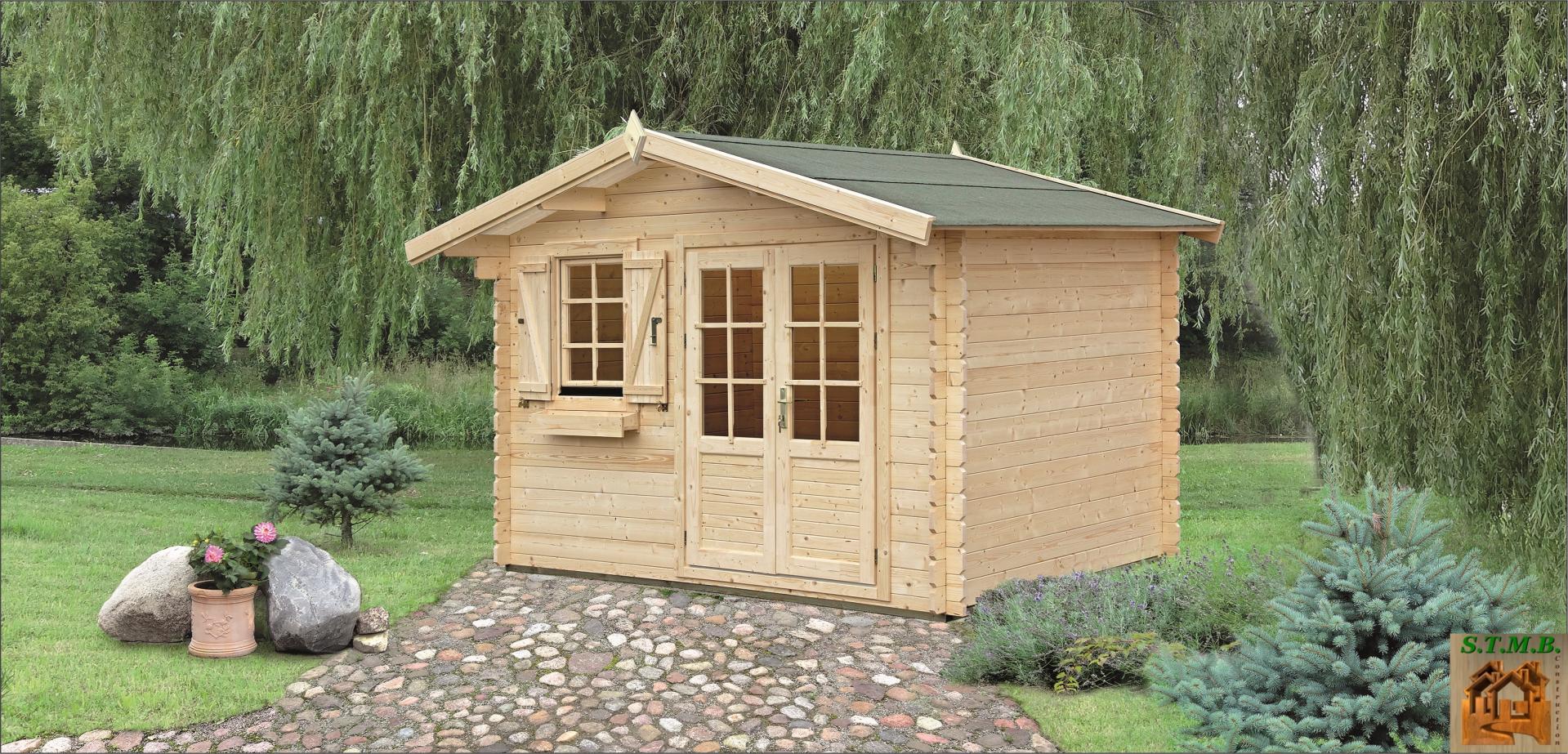 Chalet de jardin en bois PRUNES 9  