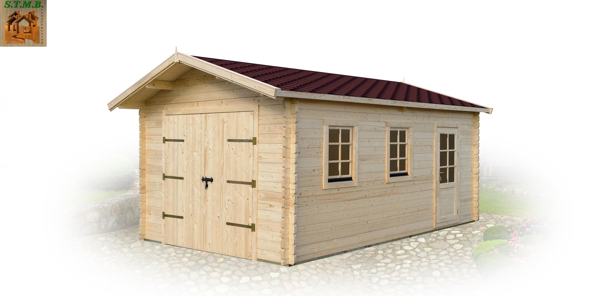 Garage en bois CORETE 22  