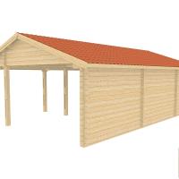 Ph2 kit abri voiture bois pecher 32m 44mm