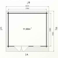Ph5 kit chalet bois jardin pommier 12 14m stmb construction