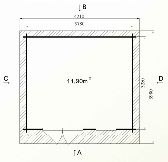 Ph5 kit chalet bois jardin pommier 12 14m stmb construction