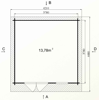 Ph5 kit chalet bois jardin pommier 14 16m stmb construction
