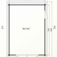 Ph5 kit garage bois toit plat tulipe 19m 44mm stmb construction