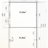 Ph6 kit abri bois voitures atelier cerisier 69m 44mm stmb construction