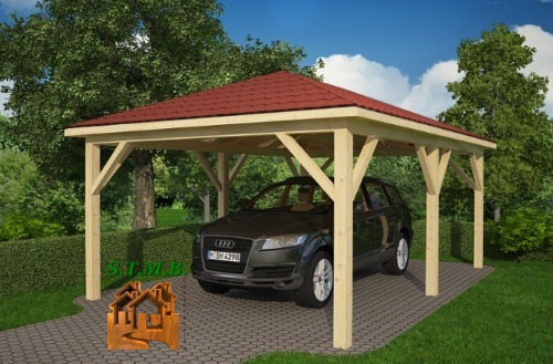 Pergolas en bois EDELWEISS 4 x 6 m  