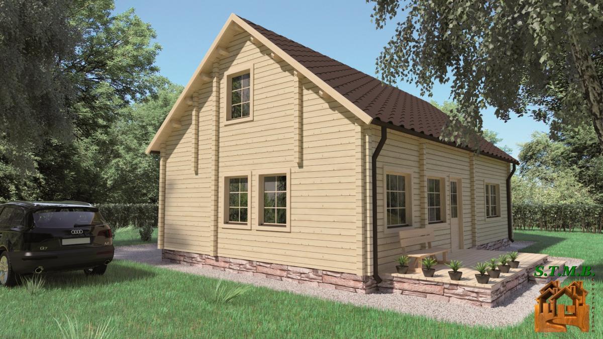 Le chalet en bois avec mezzanine - STMB Construction