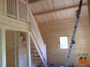 Photo 1 chalet en bois avec mezzanine pour quels escaliers opter stmb construction