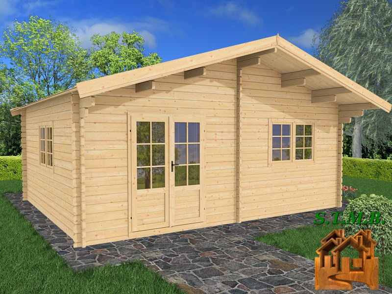 Photo 1 kit chalet bois habitable genevrier 30 stmb construction