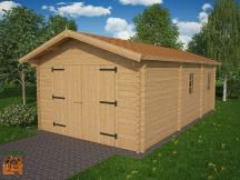 Photo 1 kit garage bois platane stmb construction 1