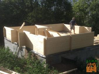 Photo 1 montage chalet en bois habitable versaille mezzanine stmb construction