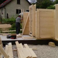 Photo 13 montage chalet en bois stmb