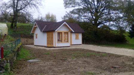 Photo 29 montage chalet bois chene stmb construction